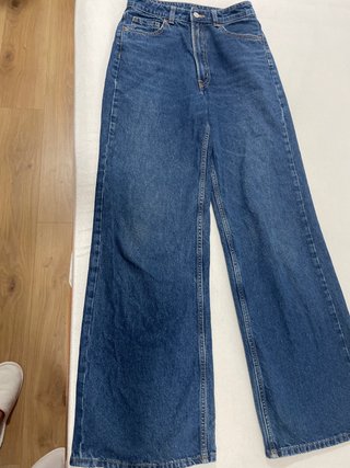 Pantalón vaquero ancho azul