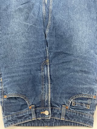 Pantalón vaquero ancho azul