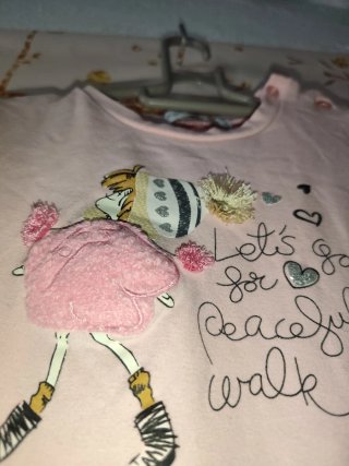 Camiseta rosa 1 año Karino Kids
