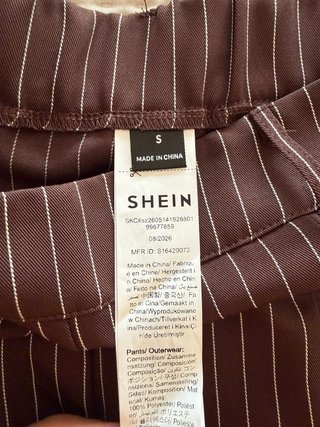 Conjunto traje rayas Shein Talla S