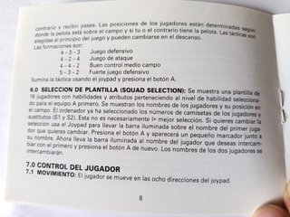 Instrucciones en español SUPER KICK OF GAME BOY