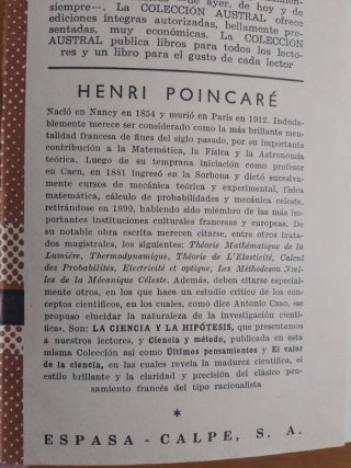 LA CIENCIA Y LA HIPÓTESIS