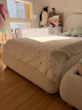 Estructura Cama con somier y cabecero 90x190