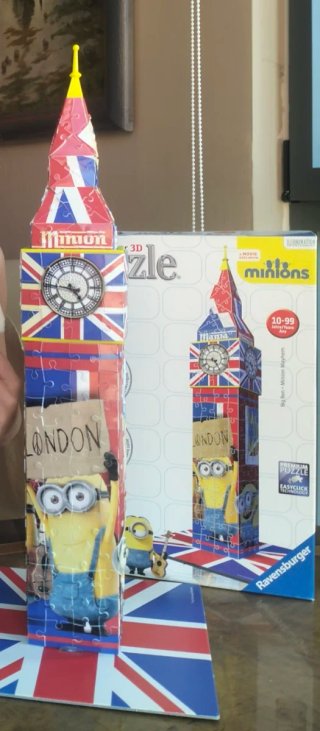 Puzzle 3D Ravensburger Big Ben Minions 216 piezas