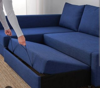 Sofá Cama Ikea Friheten Azul