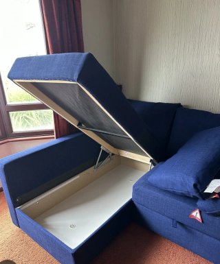 Sofá Cama Ikea Friheten Azul