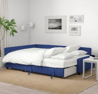 Sofá Cama Ikea Friheten Azul