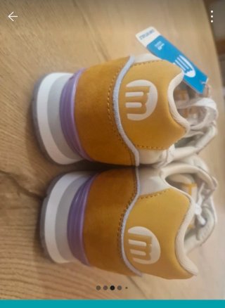 Zapatillas Mustang Joggo Retro Beige/Blanco