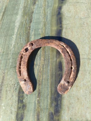 Herradura de caballo antigua, buena suerte...