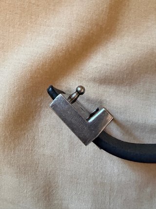 Cinturón Zadig & Voltaire Negro y Plateado