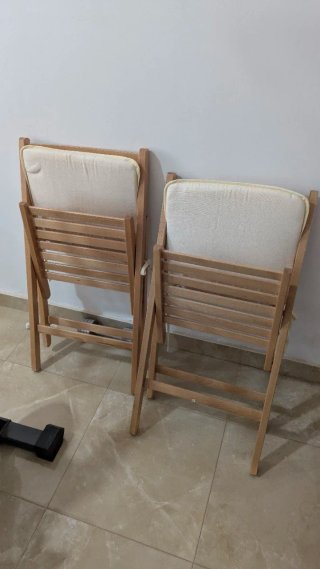 Sillas de madera plegables para jardín