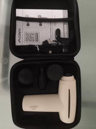 Mini pistola masaje CRIVIT beige/negra