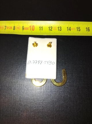 Pendientes bisutería dorados