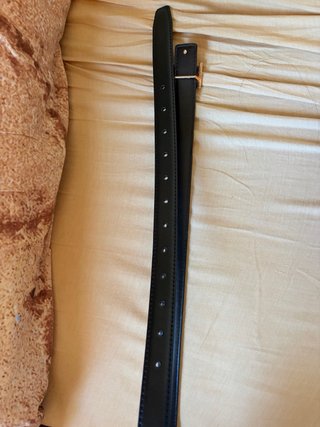 Cinturón Polo Ralph Lauren Negro Hebilla Dorada