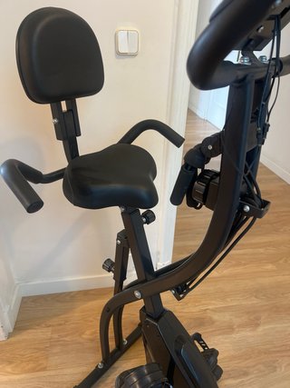 Bicicleta Estática Plegable Negra