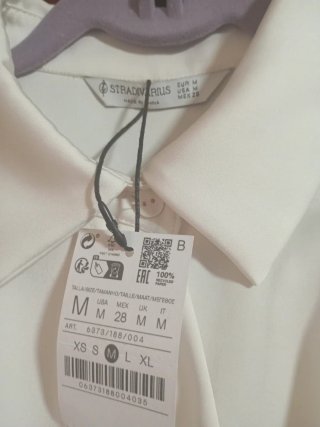 Vestido blanco manga larga