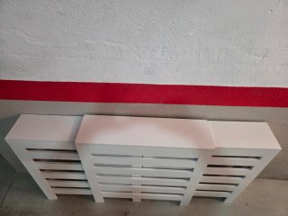 Cubre radiador extensible blanco