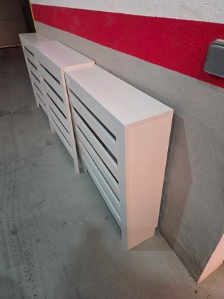 Cubre radiador extensible blanco