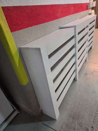 Cubre radiador extensible blanco