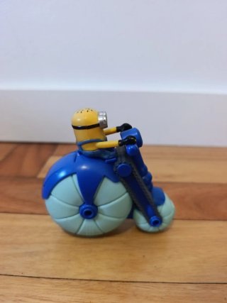 Juguete Minion en Moto Azul