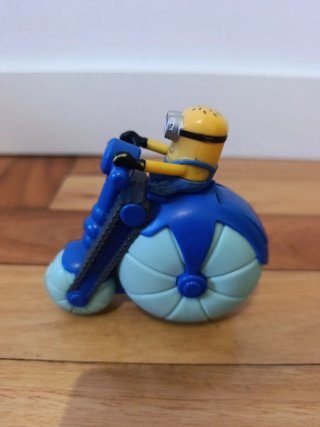 Juguete Minion en Moto Azul