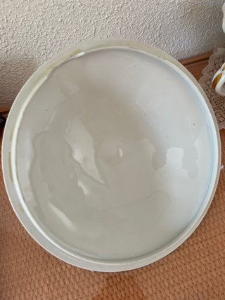 Sopera Limoges Porcelana Flores Dorada