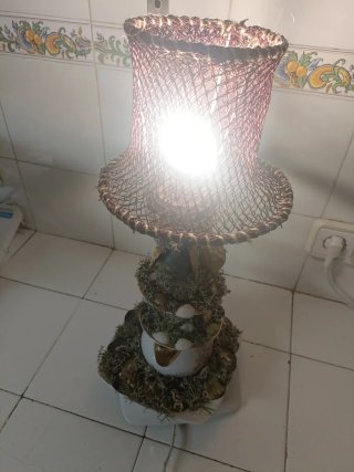 Lámpara artesanal motivos marineros