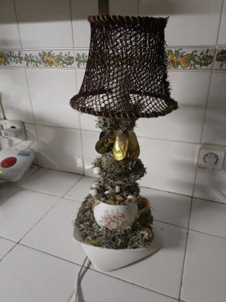 Lámpara artesanal motivos marineros