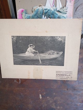 Cartel antiguo Imprenta y Papelería