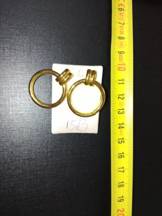 Pendientes Aro Bisutería Dorados