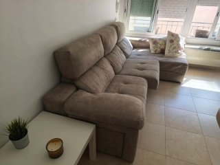 Sofá modular beige 3 metros