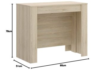 Recibidor/mesa roble extensible