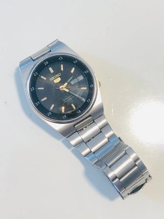 Reloj Seiko 5 Militar Negro Automático