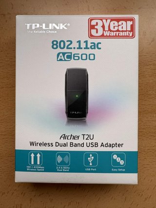 Adaptador Wifi USB TP-Link Archer T2U AC600