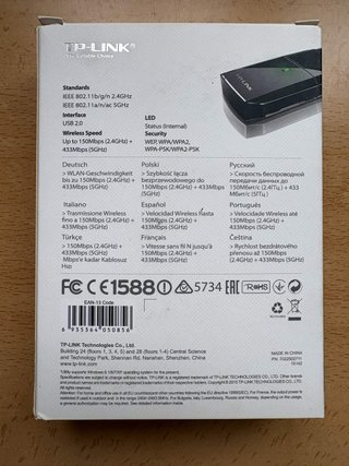 Adaptador Wifi USB TP-Link Archer T2U AC600
