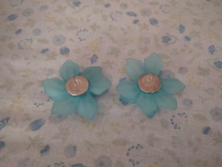 Pendientes flor azul Parfois. Sin estrenar