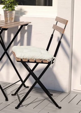 Conjunto Mesa y 2 Sillas Plegables Madera