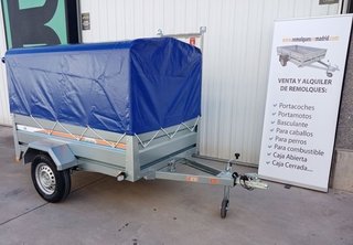 NUEVO: Remolque basculante galvanizado 750 kg