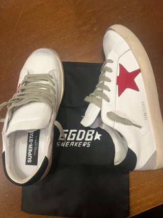 Scarpe Stella Bianche Rosse Taglia 44