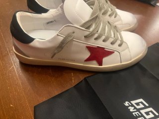 Scarpe Stella Bianche Rosse Taglia 44
