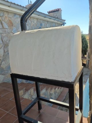 Horno de leña artesanal con ladrillo refractario