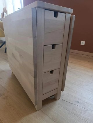 Mesa plegable IKEA Norden abedul maciza
