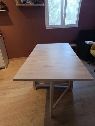 Mesa plegable IKEA Norden abedul maciza