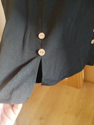 Camiseta negra sin mangas talla S