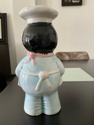 Cocinero de cerámica vintage portautensilios