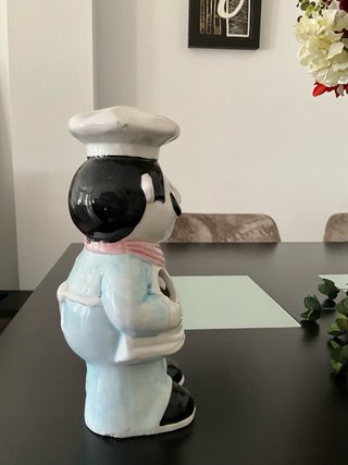 Cocinero de cerámica vintage portautensilios