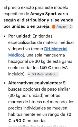 Mancuerna hexagonal 30kg