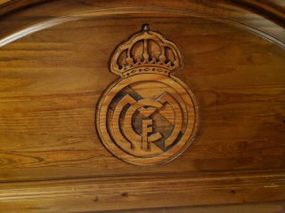 Cabecero Cama 110 Real Madrid Madera