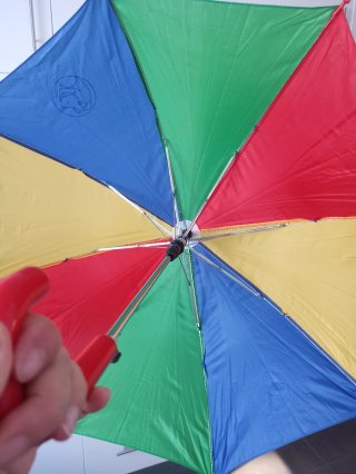 Paraguas multicolor infantil