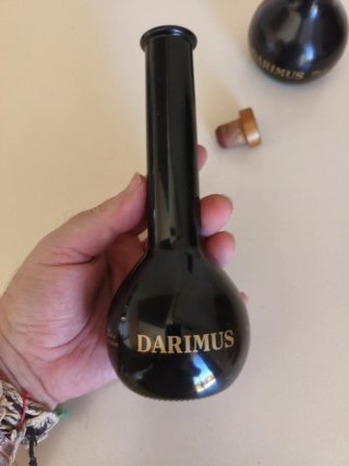 Pareja candelabros Botella Darimus tinto dulce...